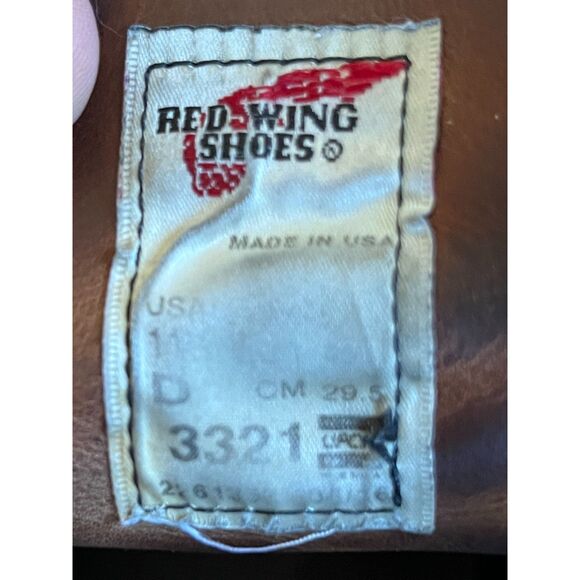 Red Wing Black Chucka Lace Up Boots Shoes Mens Size 11 - Picture 5 of 10